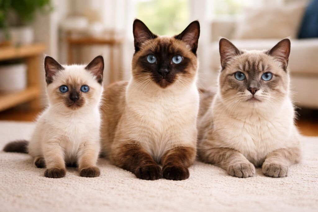 Foto de la portada de los gatos siameses