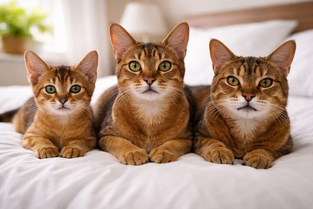 Foto de gatos abisinio de todas las edades