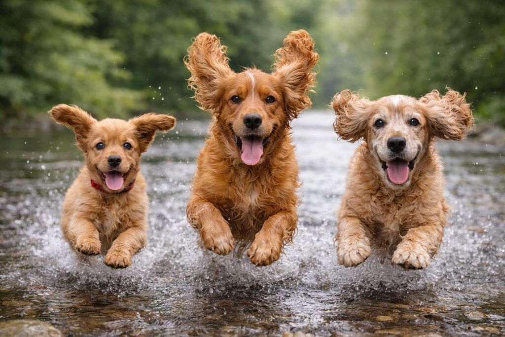 Foto de perros cocker spaniel de todas las edades