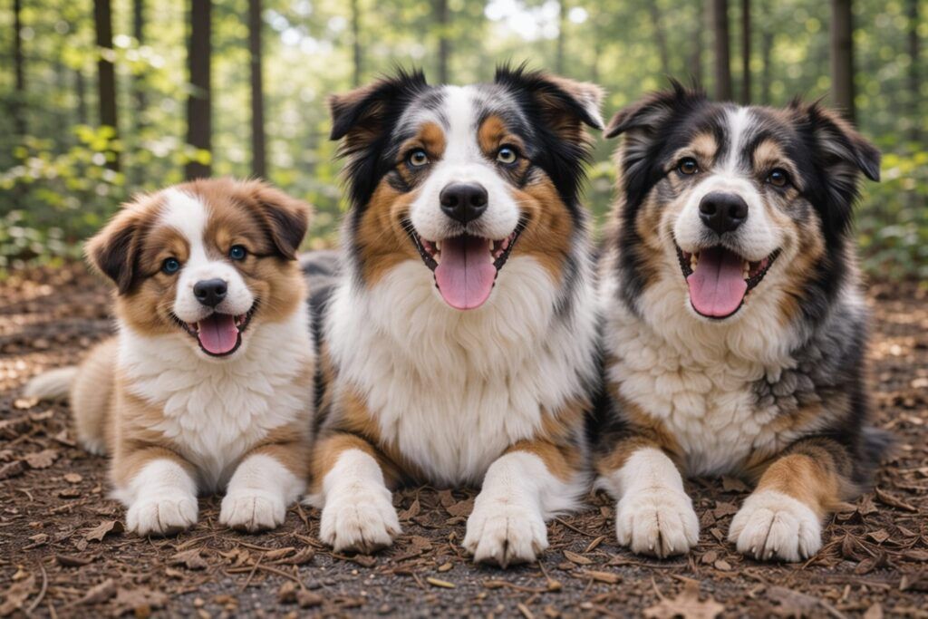 Foto de perros pastor australiano de todas las edades