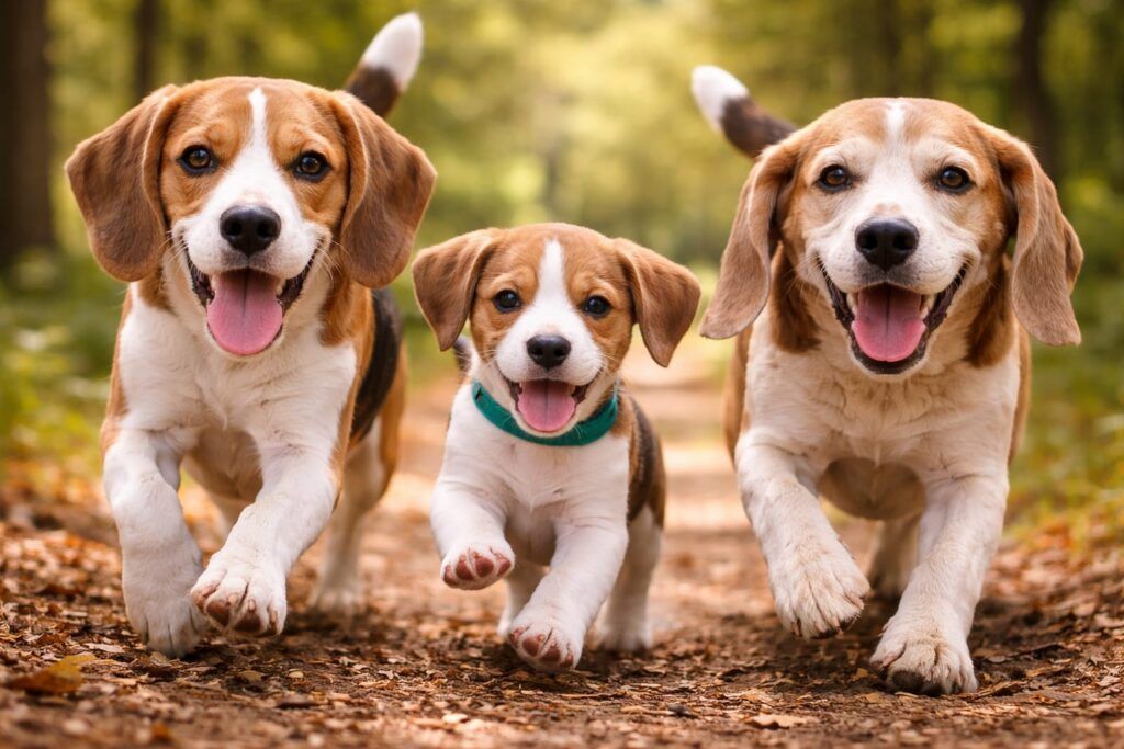 Foto de perros beagle de todas las edades