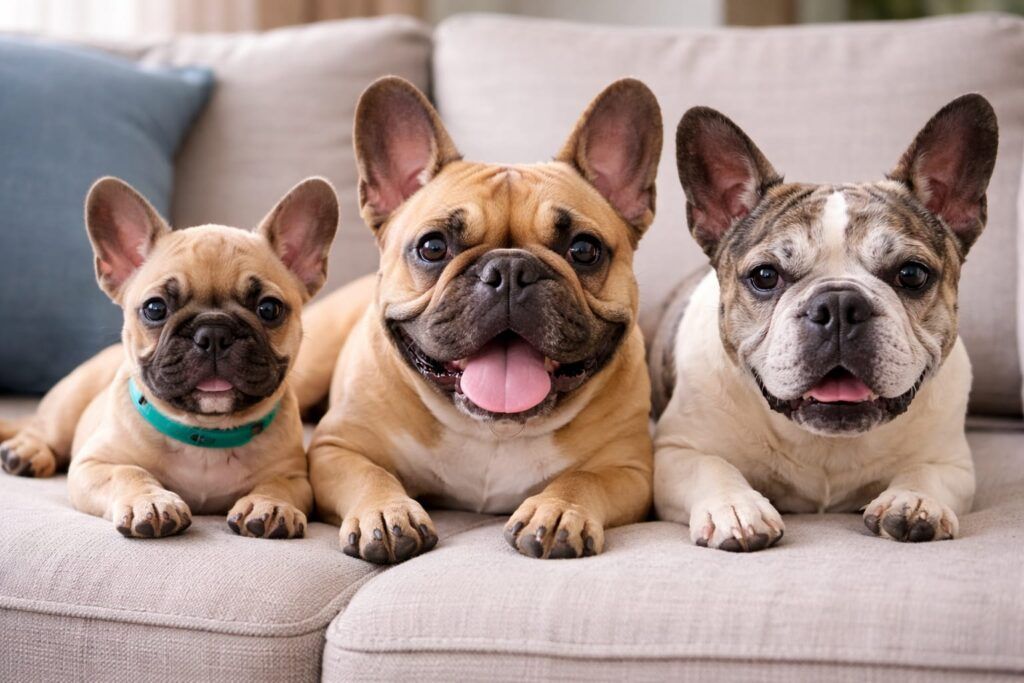 Foto de perros bulldog francés de todas las edades