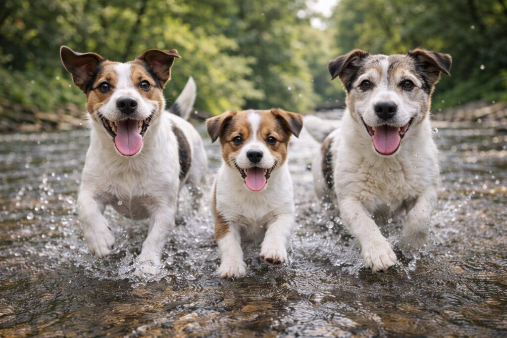 Foto de perros jack russell terrier de todas las edades