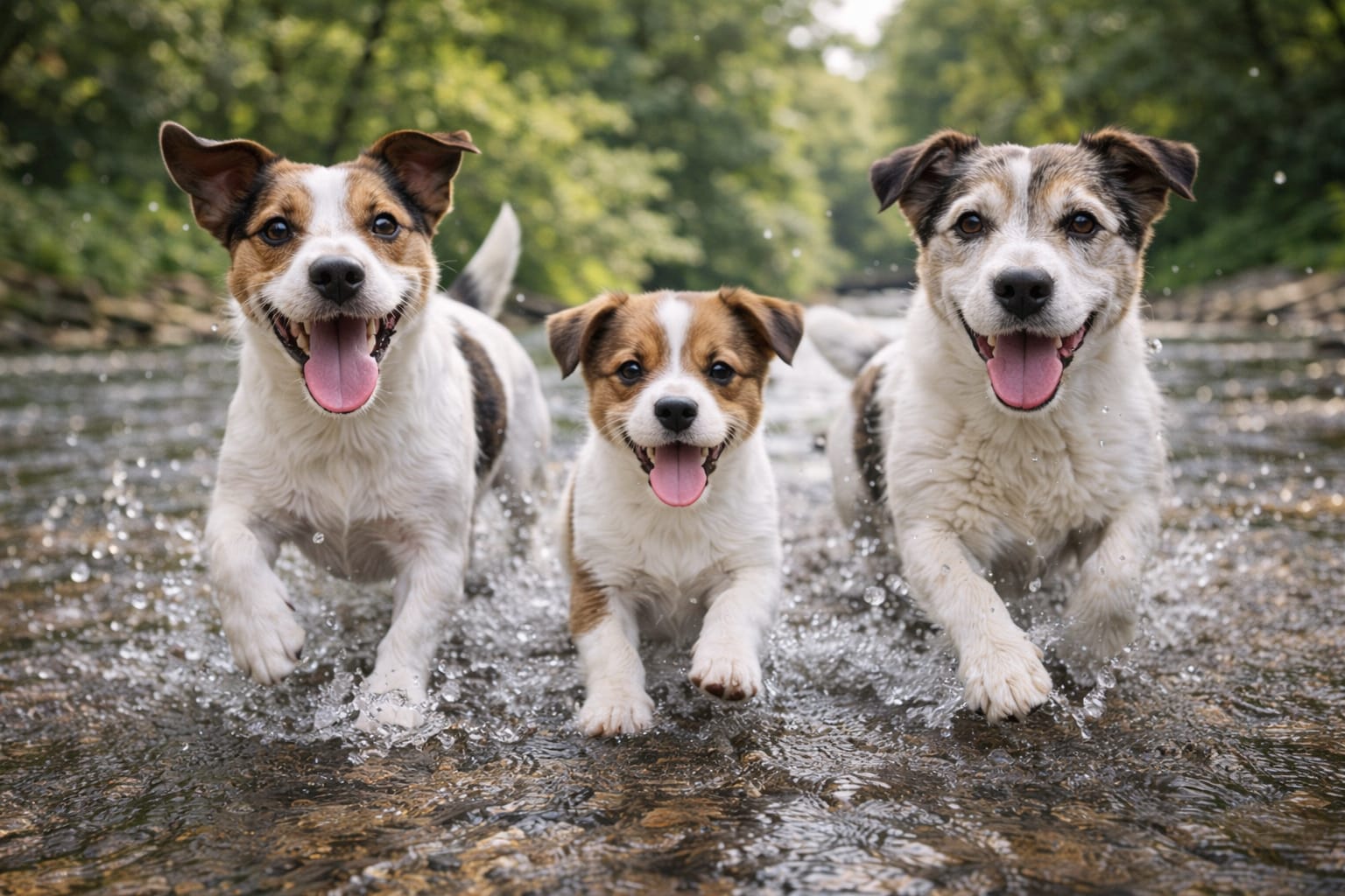 Perro Jack Russell Terrier activo