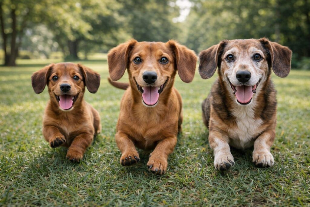 Foto de perros teckel de todas las edades