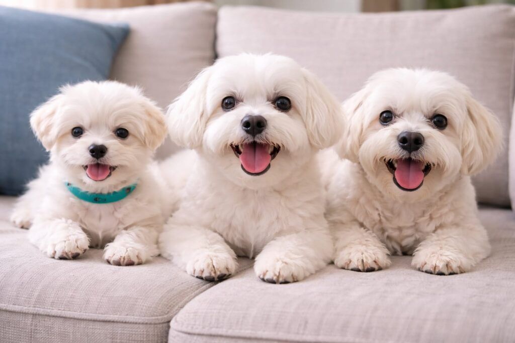 Foto de perros bichón maltés de todas las edades