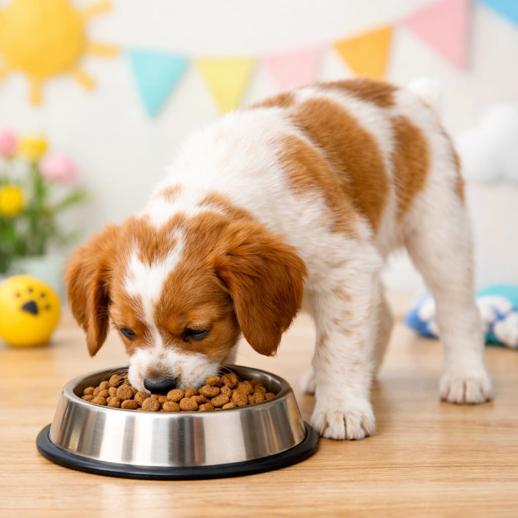 Mejores piensos para cachorro Bretón