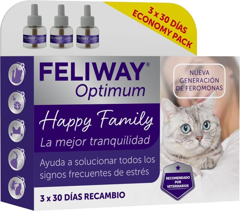 Producto Feliway Optimun con tres recargas