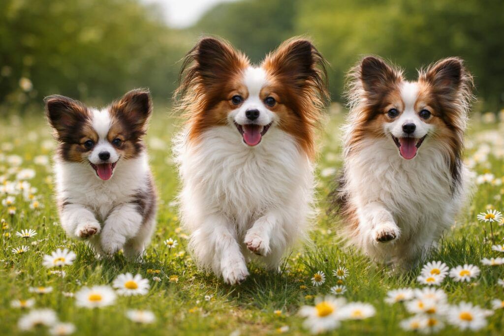 Papillón foto portada. Tres , Papillones de distintas etapas