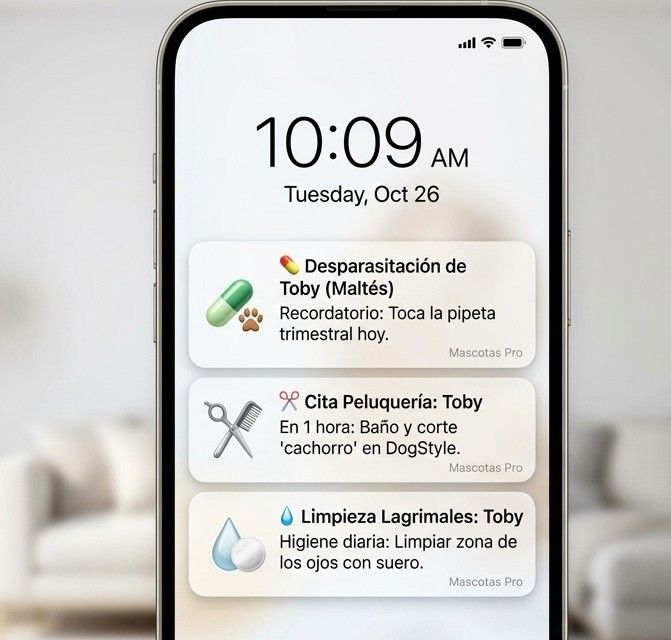 Ejemplo de recordatorios de salud para Común Europeo